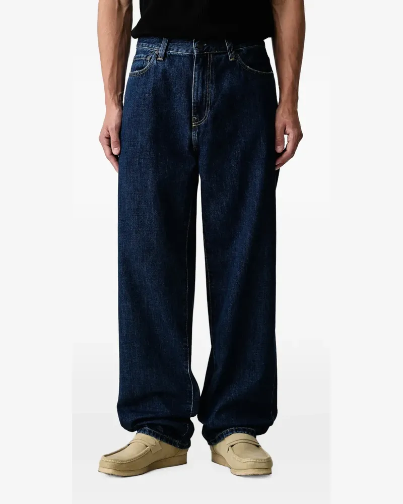 Carhartt WIP Weite Aaron Jeans mit Logo-Patch - Blau Blau