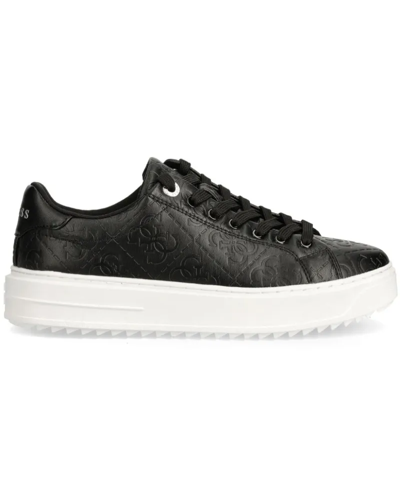 Guess Sneakers mit Logo-Prägung - Schwarz Schwarz