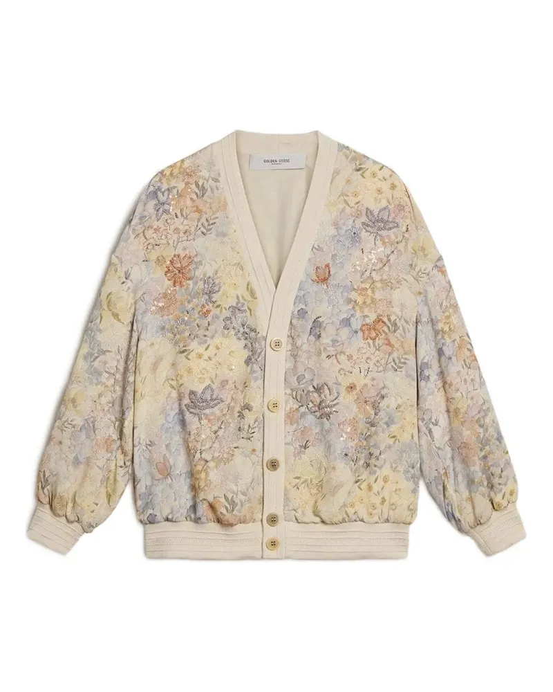 Golden Goose Cardigan mit Pailletten - Nude Nude