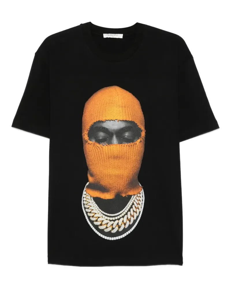 IH NOM UH NIT T-Shirt mit Masken-Print - Schwarz Schwarz