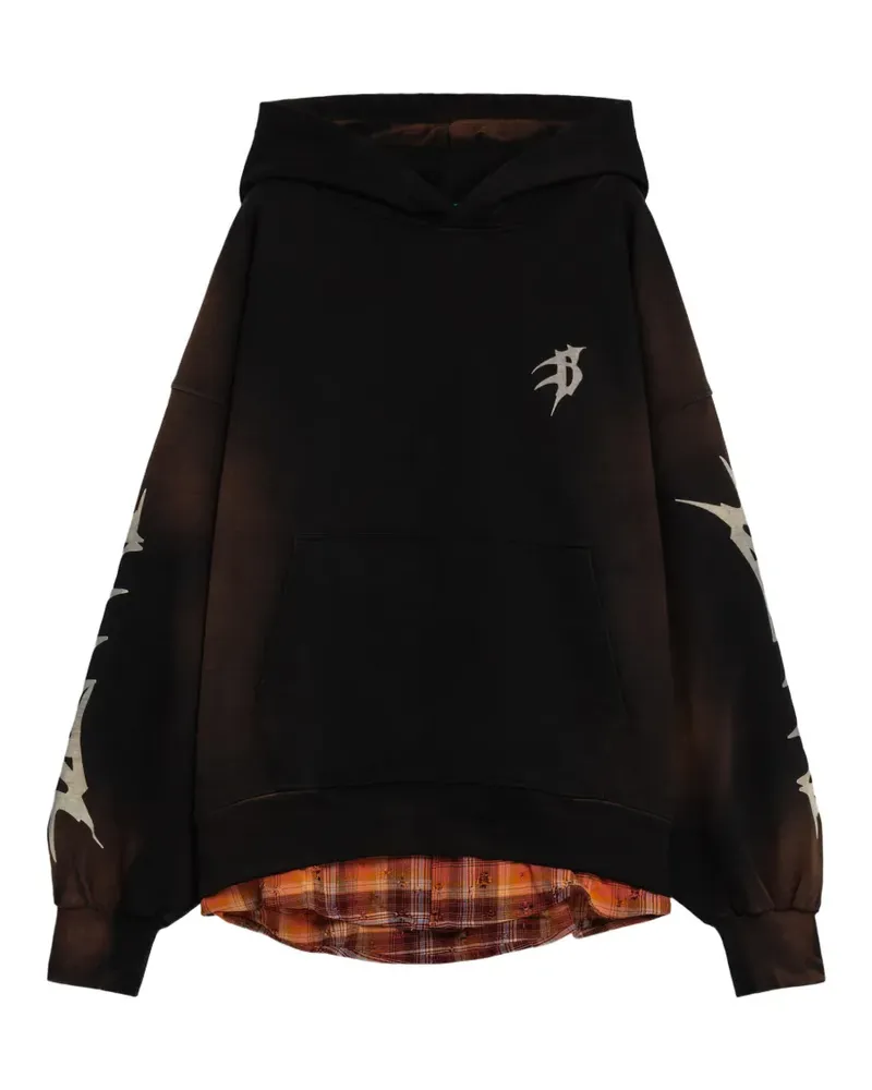 BARROW Hoodie mit grafischem Print - Schwarz Schwarz