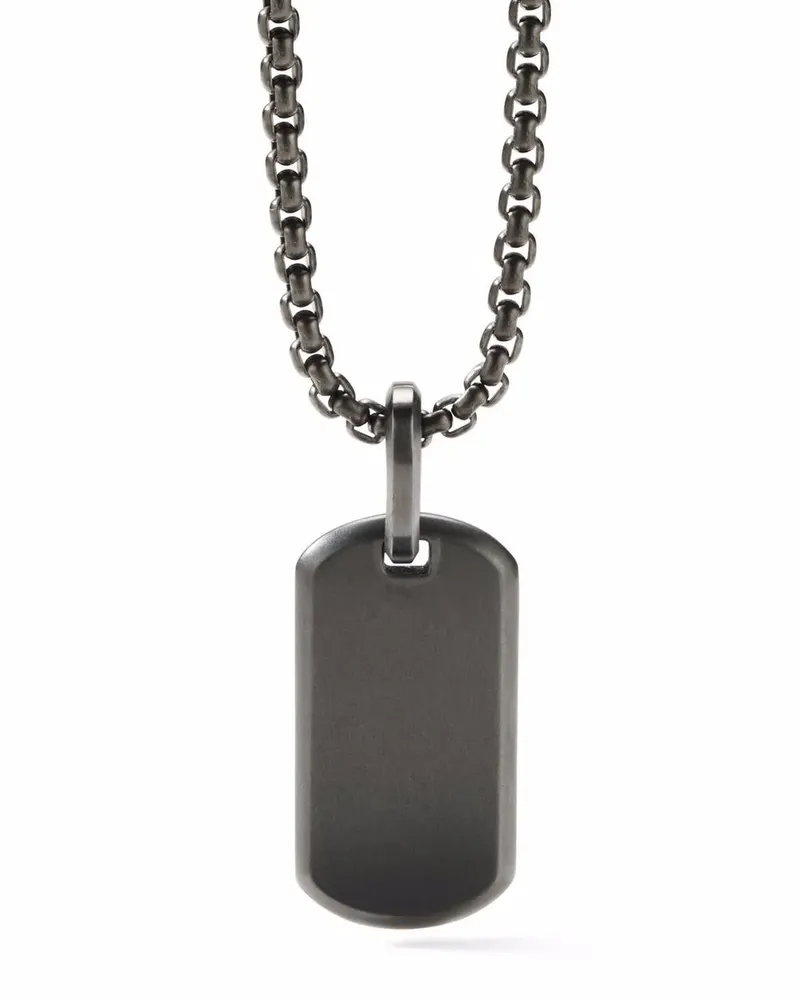 David Yurman Chevron Anhänger 35mm - Schwarz Schwarz