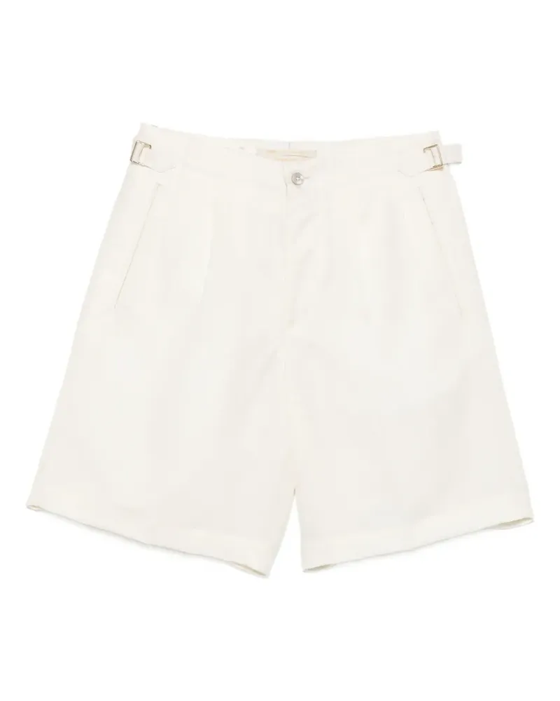 Briglia 1949 pleated side-adjuster shorts - Weiß Weiß
