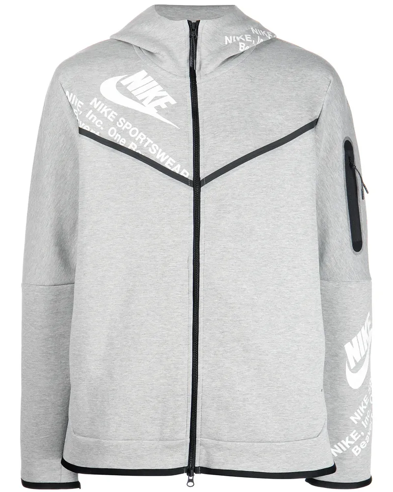 Nike NSW Tech Fleece Windrunner Kapuzenjacke - Grau Grau