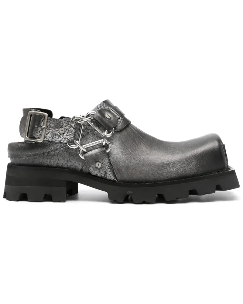 Acne Studios Harness-Mules 45mm - Schwarz Schwarz