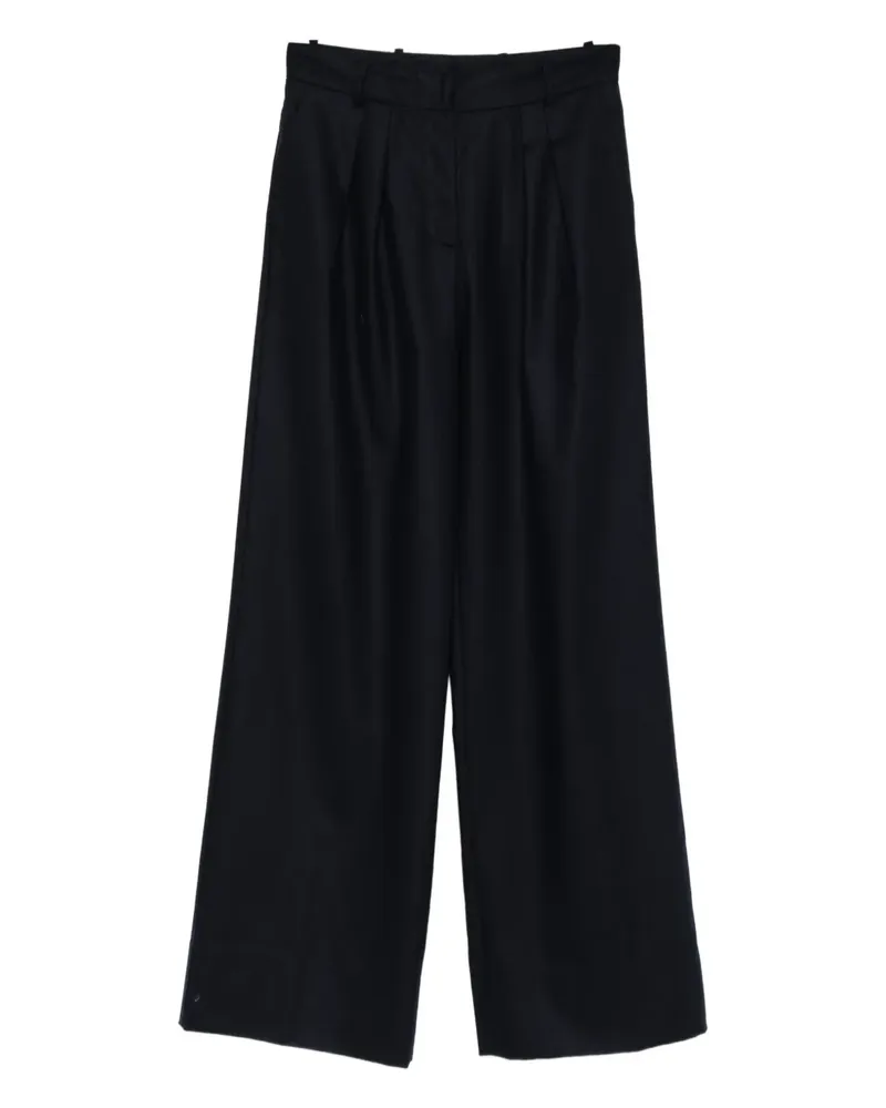 Malo Plissierte Hose - Blau Blau