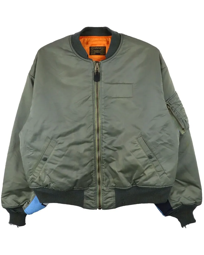 SAINT MXXXXXX Bomberjacke mit Kontrastärmeln - Grün Grün
