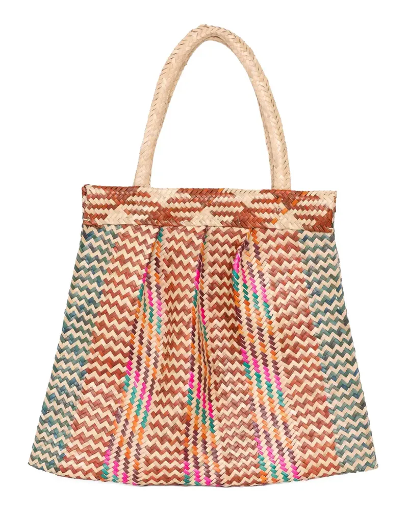 BRIGITTE Handtasche mit Logo-Schild - Rosa Rosa