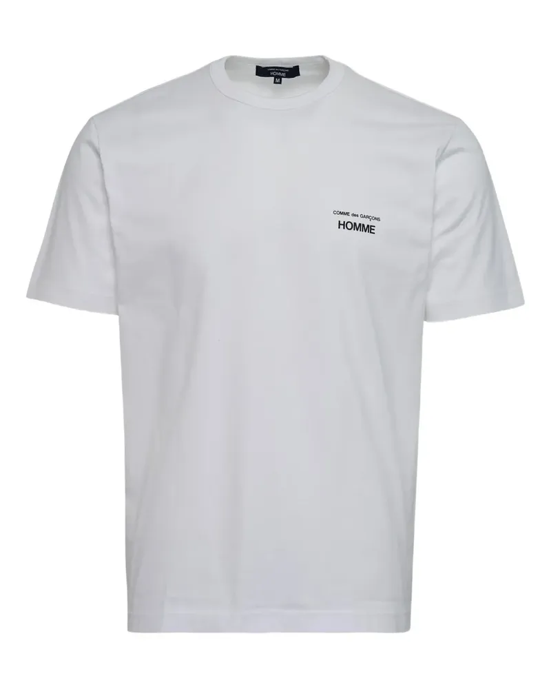 Comme des Garçons T-Shirt mit Logo-Print - Weiß Weiß