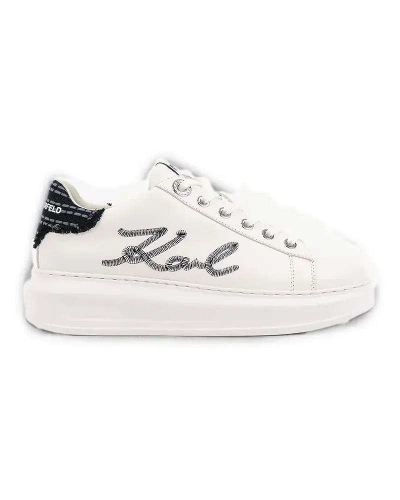 Karl Lagerfeld logo-detail platform sneakers - Weiß Weiß