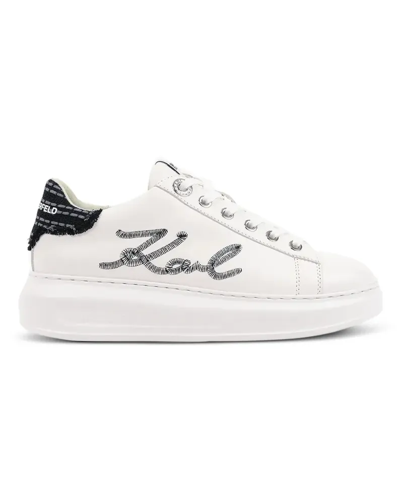 Karl Lagerfeld logo-detail platform sneakers - Weiß Weiß