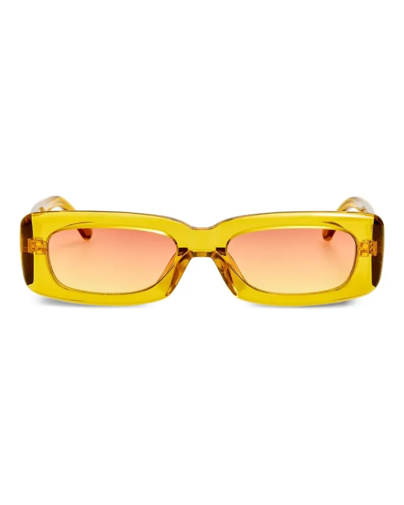 ATTICO Eckige Mini Marfa Sonnenbrille - Gelb Gelb