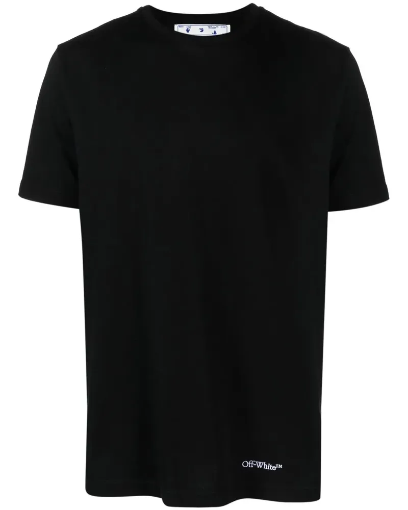 OFF-WHITE T-Shirt mit Scribble Diag-Print - Schwarz Schwarz