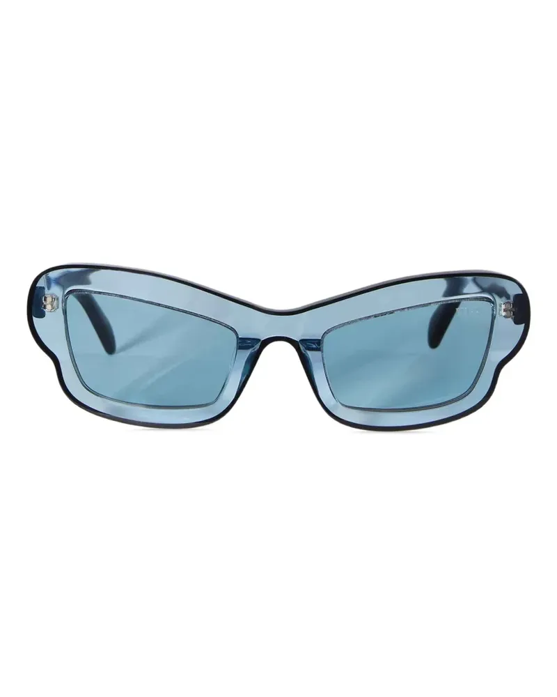Emilio Pucci Sonnenbrille mit geometrischem Gestell - Blau Blau