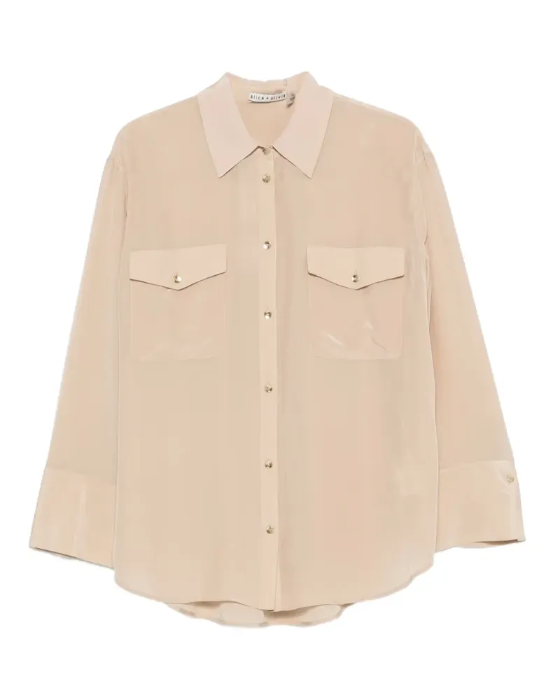 Alice + Olivia Hemd mit Klappentasche - Nude Nude