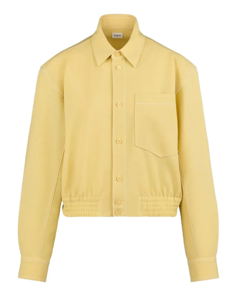TOD'S Hemd mit Ziernähten - Gelb Gelb
