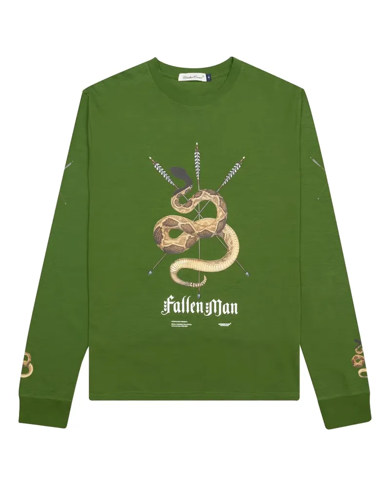 Undercover Sweatshirt mit grafischem Print - Grün Grün