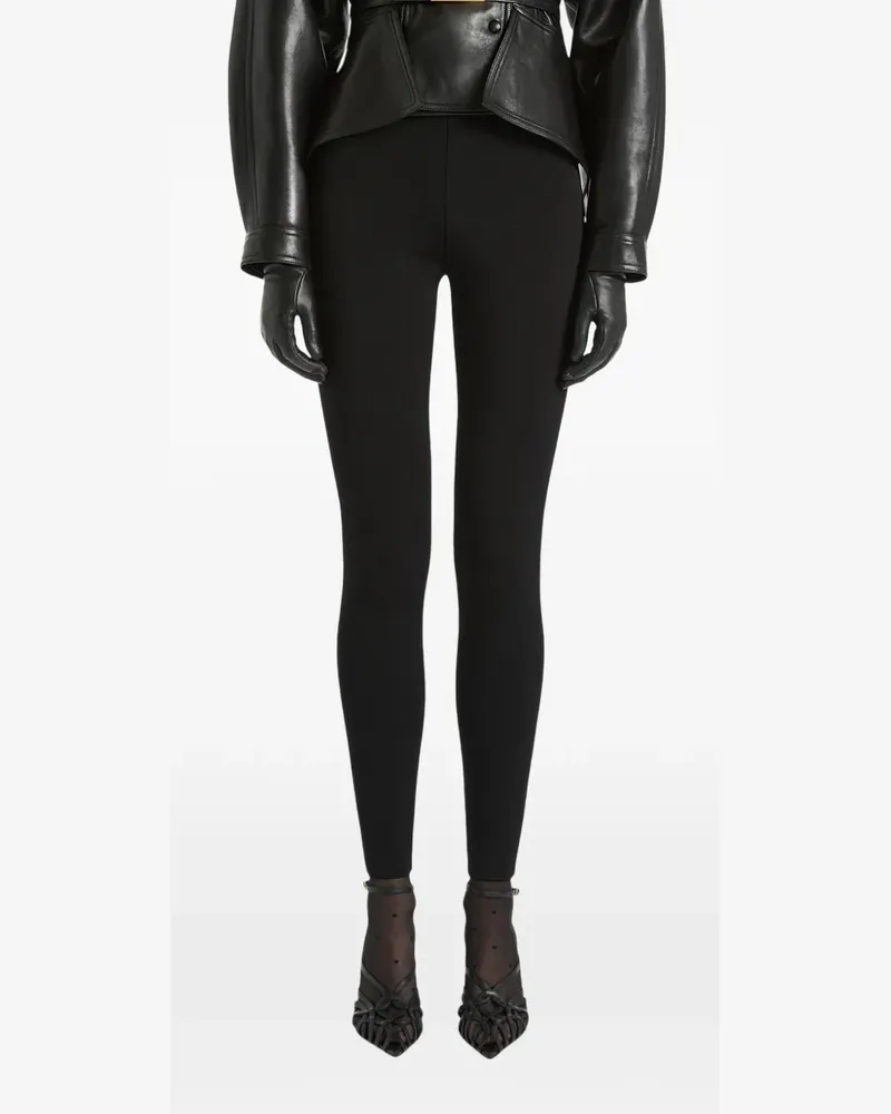 Balmain Milano Jerseyhose mit hohem Bund - Schwarz Schwarz