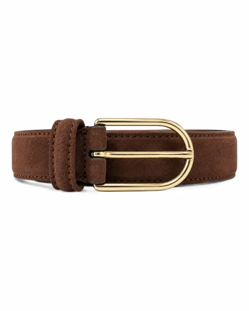 Anderson's suede buckle belt - Braun Braun
