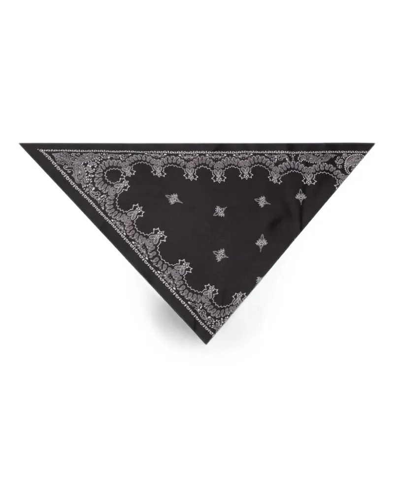 Destin paisley-print wool bandana - Schwarz Schwarz