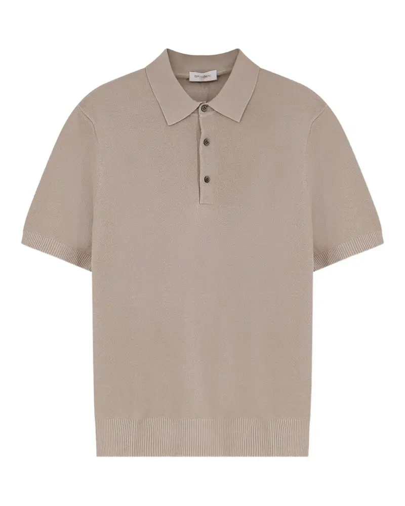 BRUMANI Poloshirt mit kurzen Ärmeln - Nude Nude