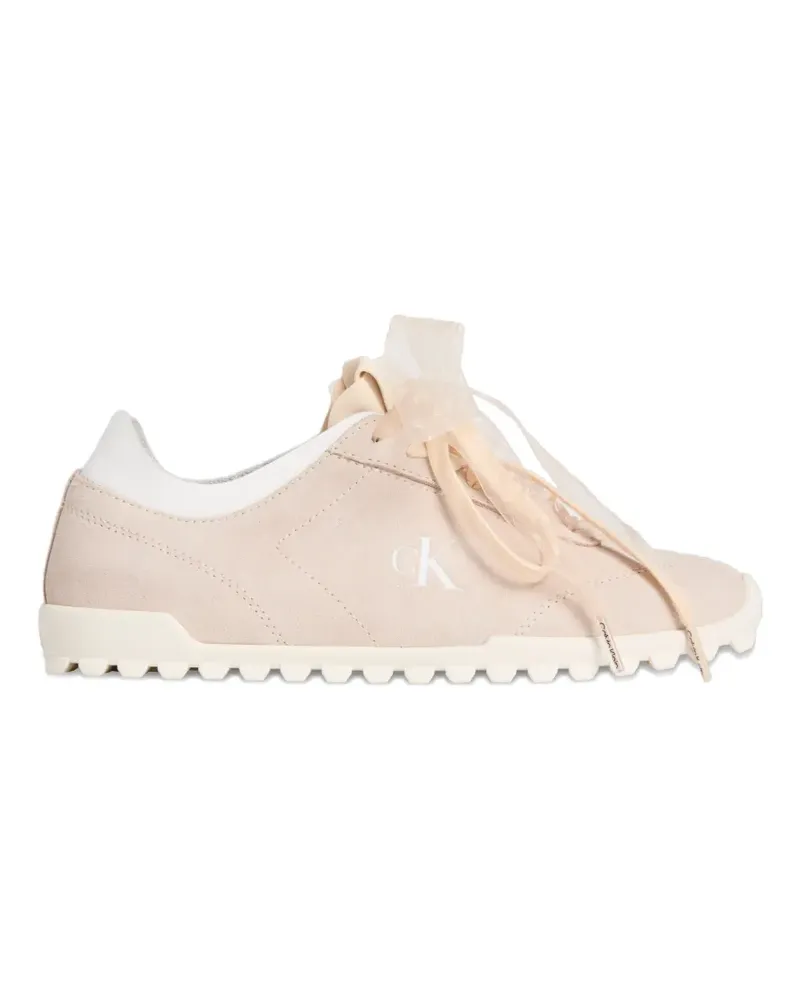 Calvin Klein Wildleder-Sneakers mit Schleifenspitze - Nude Nude