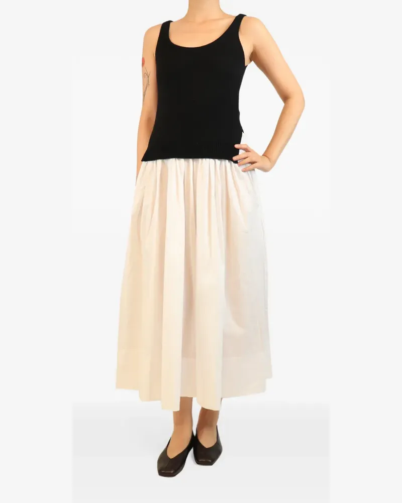 STAUD Ärmelloses Midikleid - Weiß Weiß