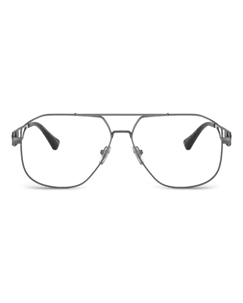 Versace Pilotenbrille mit Medusa-Logo - Grau Grau