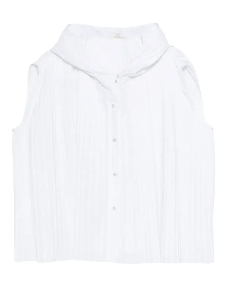 BARENA pleated blouse - Weiß Weiß