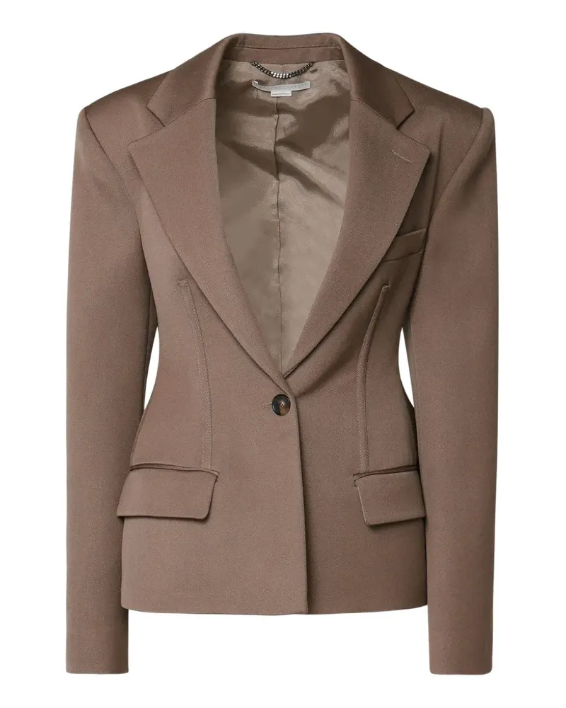 Stella McCartney Sakko mit fallendem Revers - Braun Braun