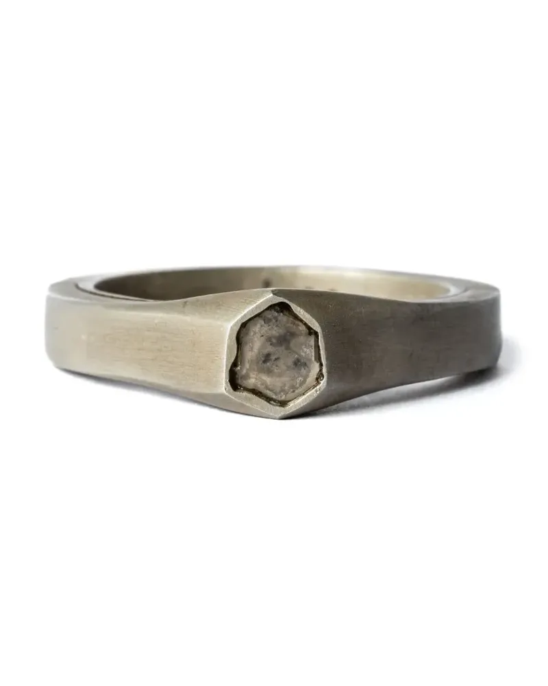 Parts Of Four Sistema Ring aus Sterlingsilber mit Diamanten Silber