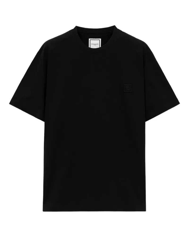 Wooyoungmi flower-print T-shirt - Schwarz Schwarz