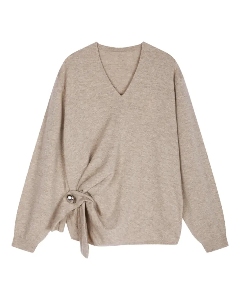 JNBY Pullover mit V-Ausschnitt - Nude Nude
