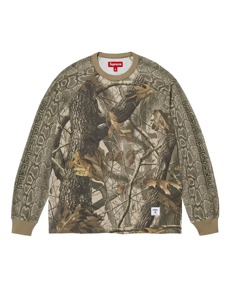 Supreme Being Realtree Hardwoods Camo Sweatshirt mit Raglanärmeln - Nude Nude