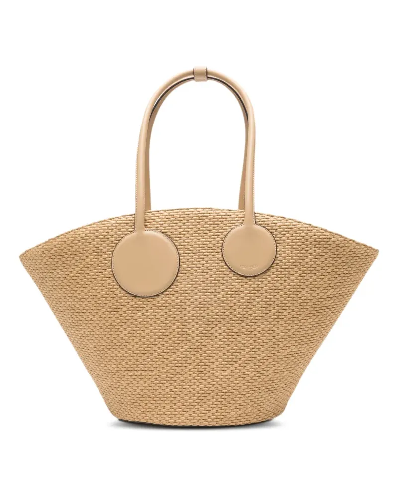 Cult Gaia Jayleen woven tote bag - Nude Nude