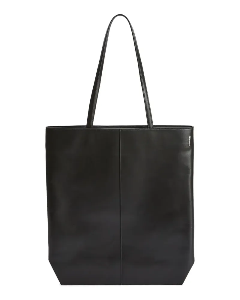 Jil Sander Linea Tote Bag aus Leder - Schwarz Schwarz