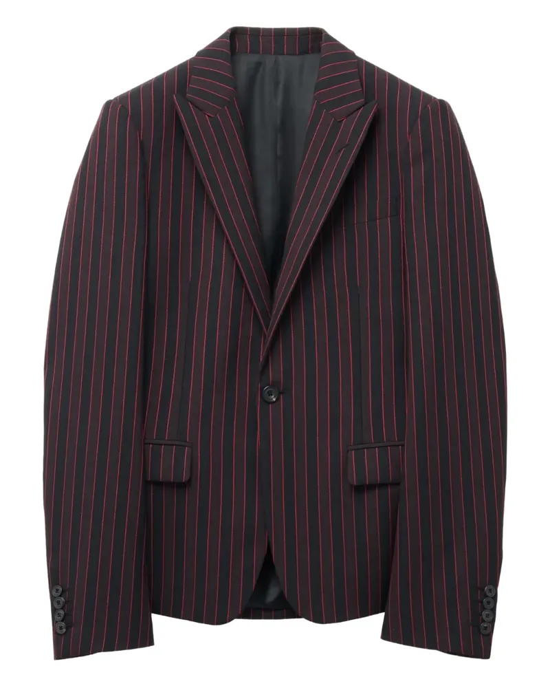 Alexander McQueen Gestreiftes Sakko - Schwarz Schwarz
