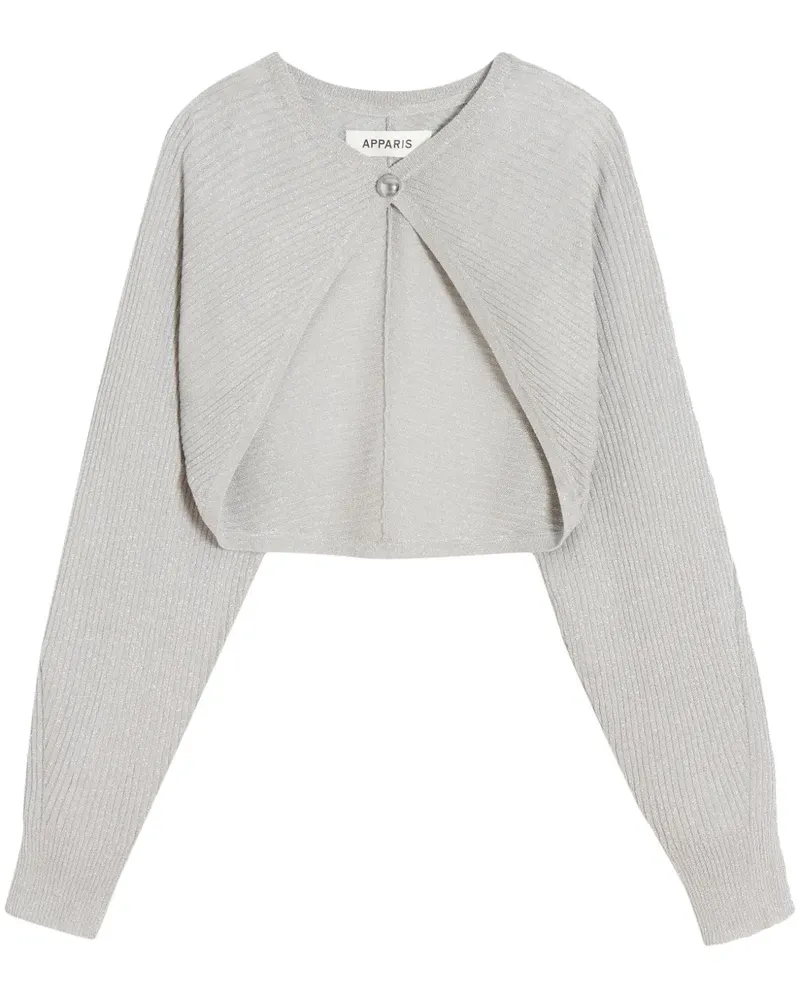 APPARIS Banks Cropped-Cardigan - Grau Grau