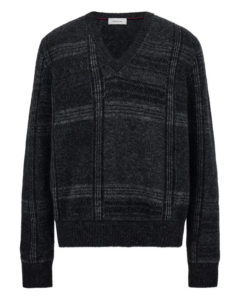 Ferragamo Pullover aus Woll-Yak-Gemisch - Grau Grau