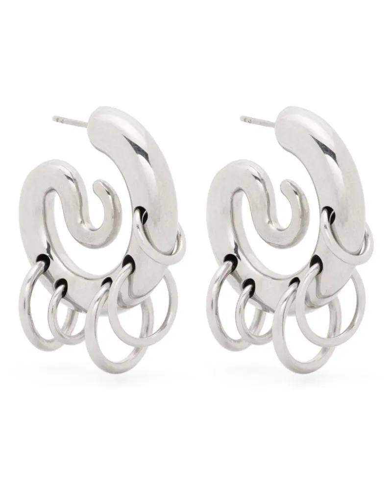 PANCONESI Pierced Serpent Creolen - Silber Silber