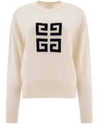 Givenchy Kaschmirpullover mit 4G Weiß