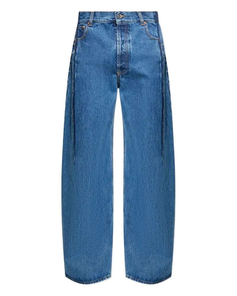 VETEMENTS Ausgefranste Jeans - Blau Blau