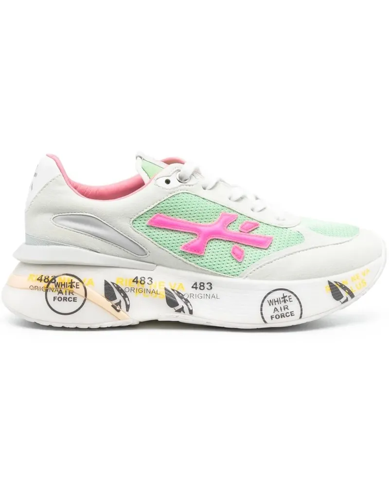 Premiata Sneakers mit Logo-Patch - Grün Grün