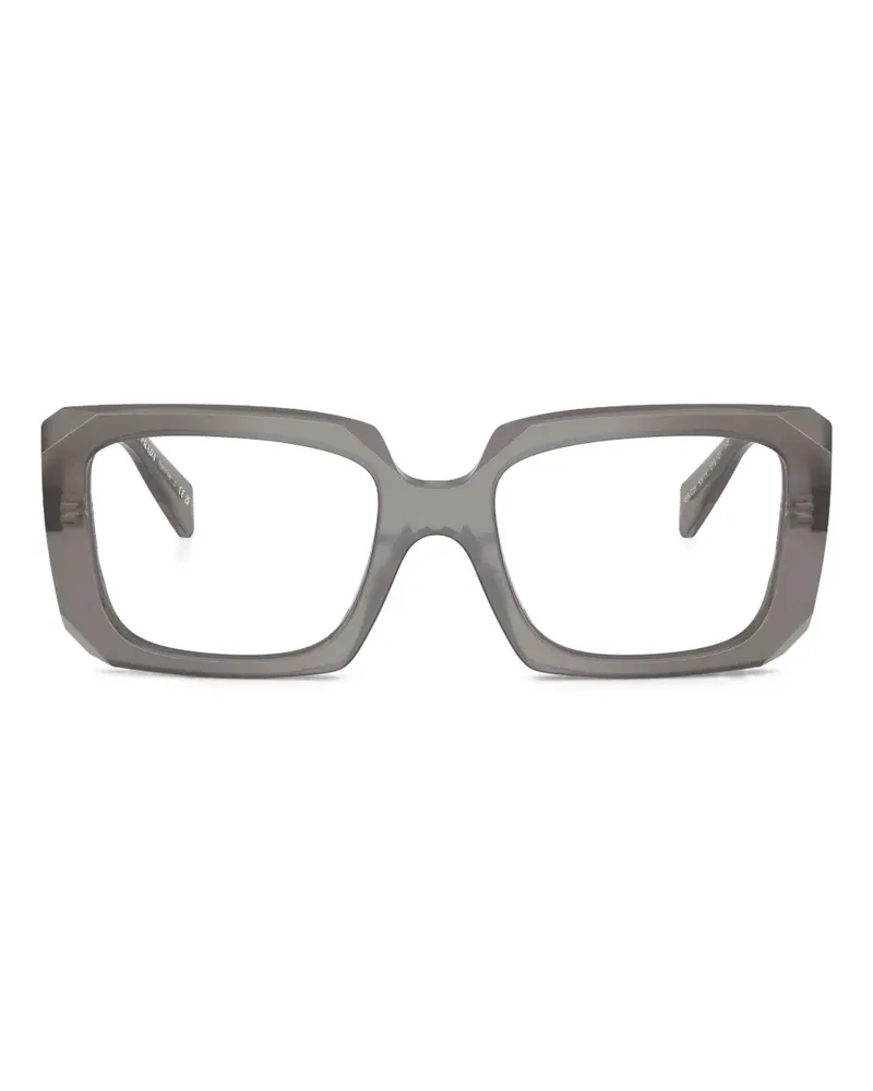 Prada Brille mit eckigem Gestell - Grau Grau