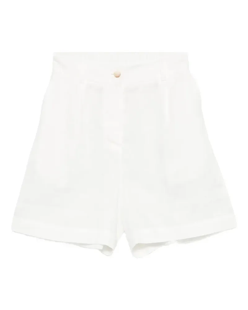 MC2 Saint Barth Maggy Shorts mit Logo-Stickerei - Weiß Weiß