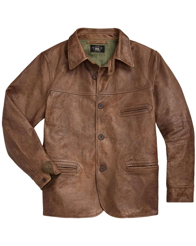 Ralph Lauren Bradley Lederjacke - Braun Braun