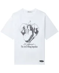 SJYP T-Shirt mit grafischem Print Weiß