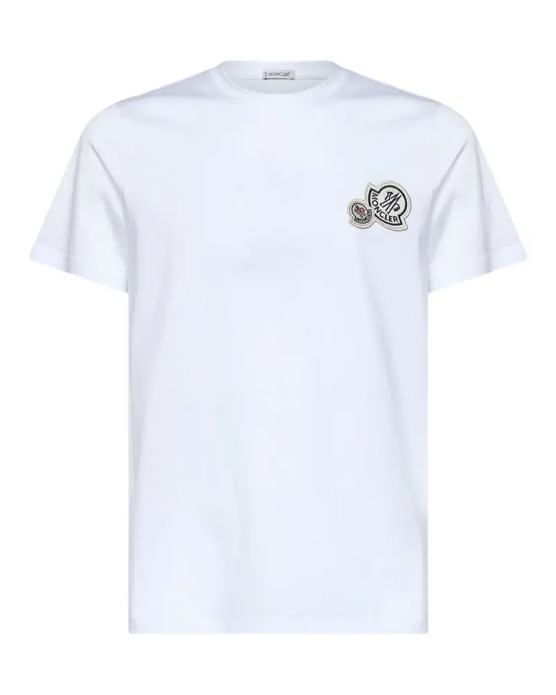 Moncler logo-patch T-shirt - Weiß Weiß