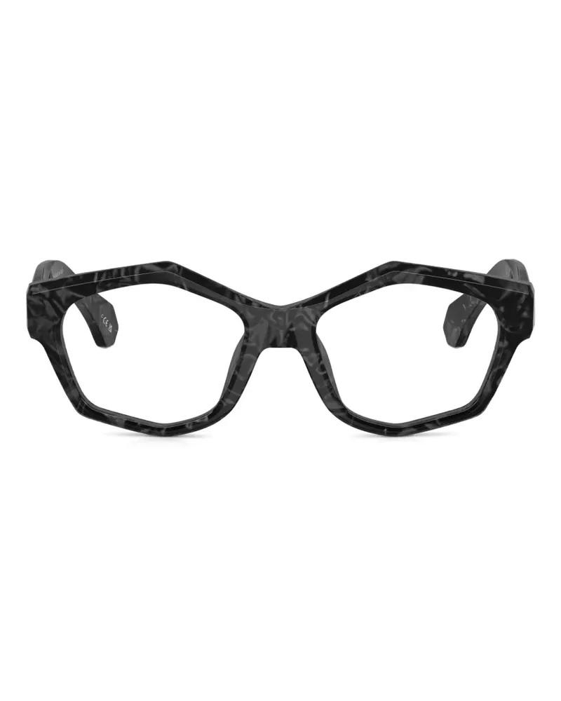 Alain Mikli Geometrische Brille mit marmoriertem Effekt - Grau Grau