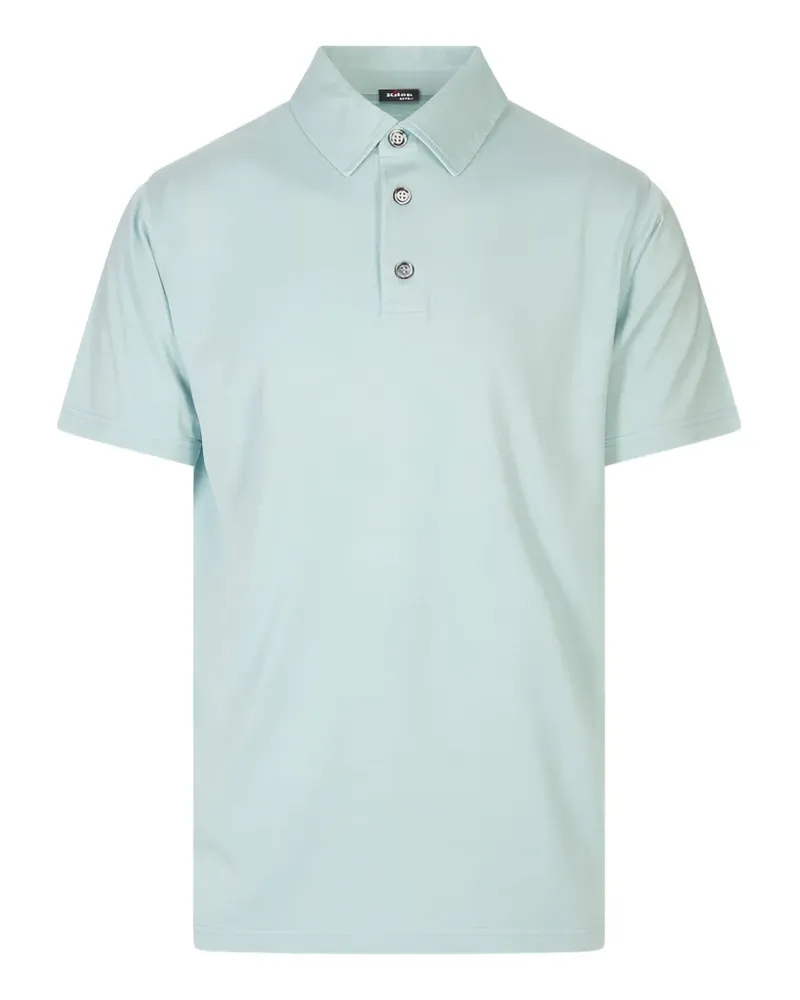 Kiton Poloshirt mit kurzen Ärmeln - Blau Blau